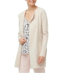 J.Crew 365 Women's Ivory Casual Open Front Cardigan Sweater Size M